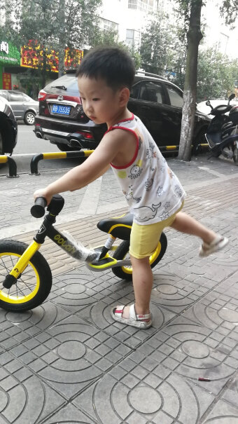 荟智儿童滑行车平衡车滑步车5岁的孩子骑小不小，孩子116厘米？