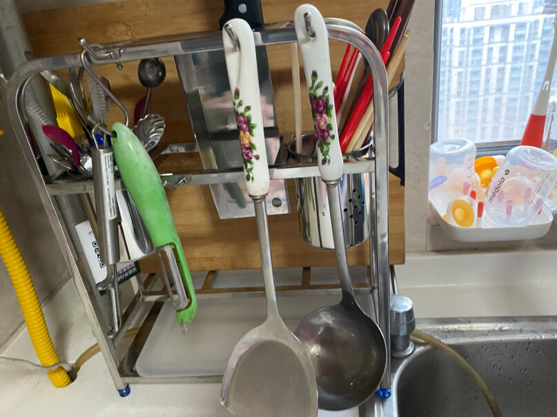 四季沐歌厨房用品沐歌置物架菜板砧板刀架收纳不锈钢高度和长度是多少？