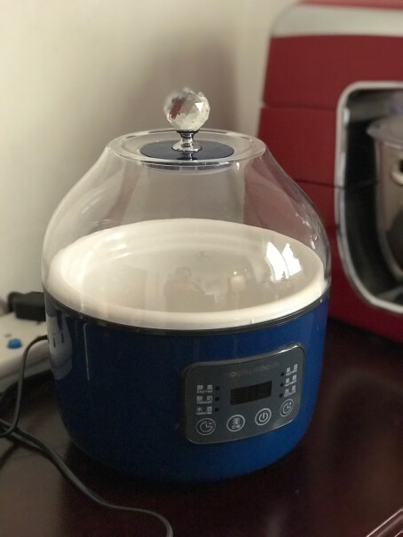 摩飞电器MR1009摩飞酵素机酸奶机家用全自动酸奶机你好为什么我做二人的酵素上面有点变颜色，算正常吗？