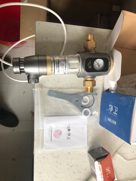 海尔前置过滤器净水器家里的水管是1寸管，该买什么样的前置接口？