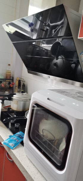 布谷家用台式洗碗机4-6套台式免安装活氧清洗智能解冻请问透视窗里面会有水雾吗？就是双层玻璃里面？
