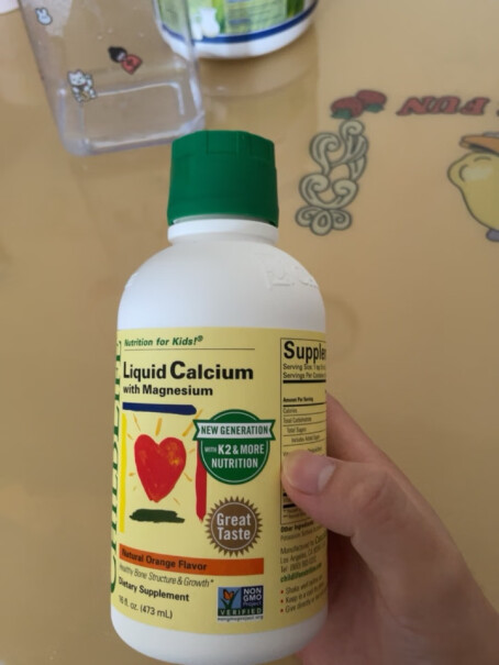 ChildLife液体钙乳钙22473ml大白守护童年你们这个钙镁锌放冰箱里了吗，吃时候在拿出来缓？