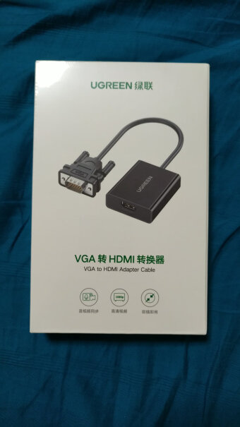 绿联HDMI转VGA适配器黑色PS4连显示器 没信号？
