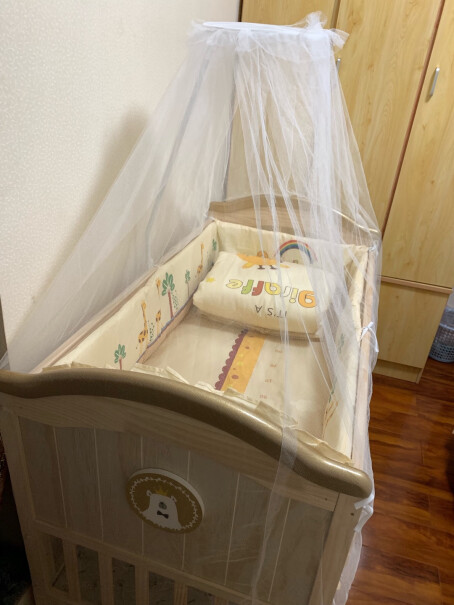 婴儿床呵宝婴儿床实木环保无漆新生儿bb宝宝幼儿摇篮床多少钱？使用感受？