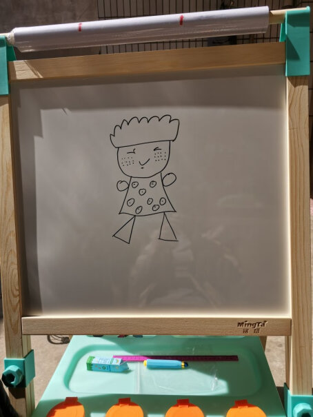 铭塔超大号磁性儿童画板玩具男孩女孩婴儿宝宝黑板写的字迹清楚吗？规格型号尺寸多少cm？