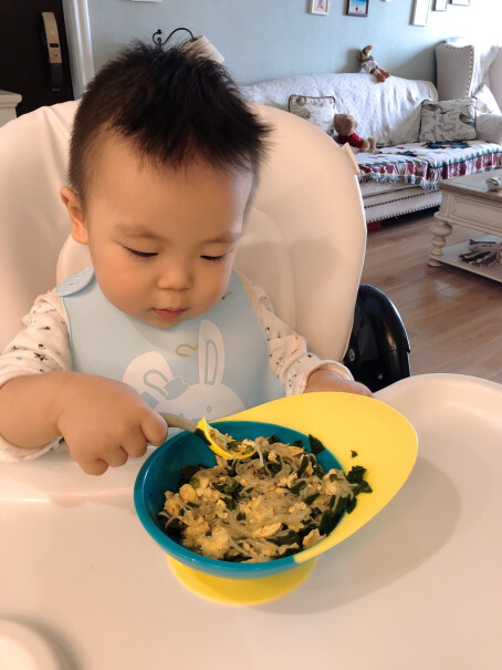Boon啵儿 辅食碗 儿童餐具吸盘碗 婴儿碗训练吃饭餐具 辅食碗勺套装 蓝请问是正品吗？