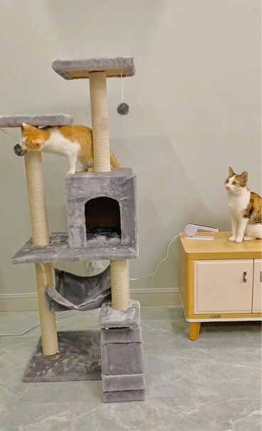猫爬架猫玩具猫抓板猫爬架大型豪华多层猫窝猫爬树自营时效灰色高档爬架优缺点质量分析参考！评测值得买吗？