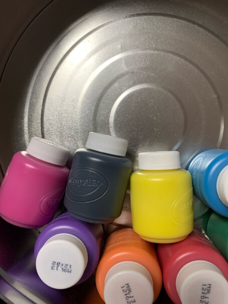 美国绘儿乐10色可水洗水彩颜料2盎司分装颜料盒手指画涂绘DIY颜料绘画工具儿童礼物54-1205想要送人，有没有手提袋啊？