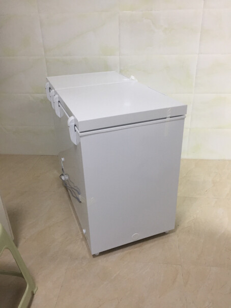 容声282升冰柜家用商用冷藏冷冻双温冷柜冰箱盖打开总宽度是多少？