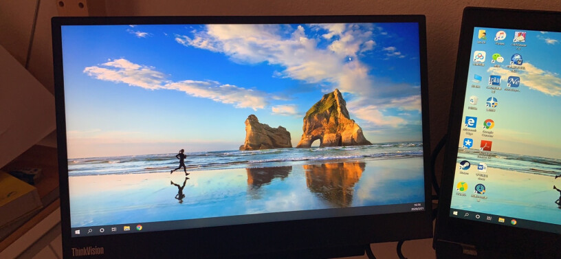 联想便携显示器15.6英寸IPS屏Type-C显示屏能连台式电脑不能？