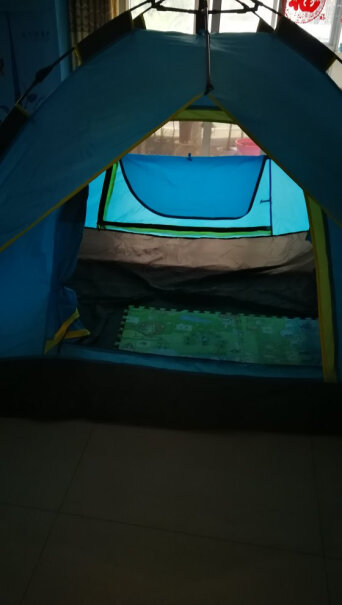 骆驼帐篷户外3-4人全自动帐篷速开防雨野营露营帐篷帐篷没有地钉 会风一吹就倒吗？