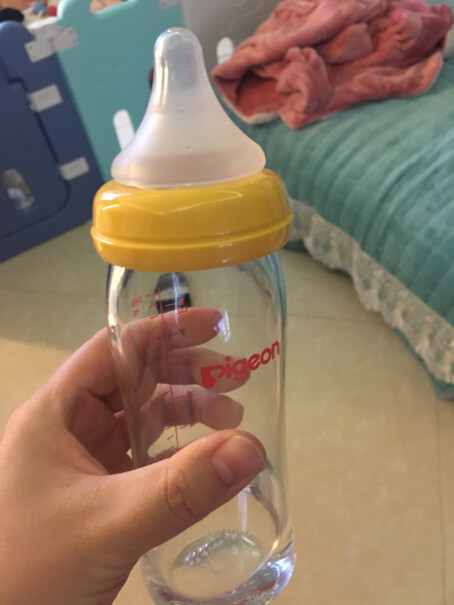 奶瓶奶嘴贝亲Pigeon宽口径玻璃奶瓶奶嘴套装婴儿奶瓶240ml+自然实感婴儿奶嘴L码+LL码只选对的不选贵的,真实测评质量优劣！