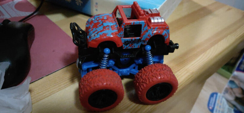 集思儿童玩具车惯性越野四驱车男孩2-6岁汽车模型仿真车模是推的还是压的？