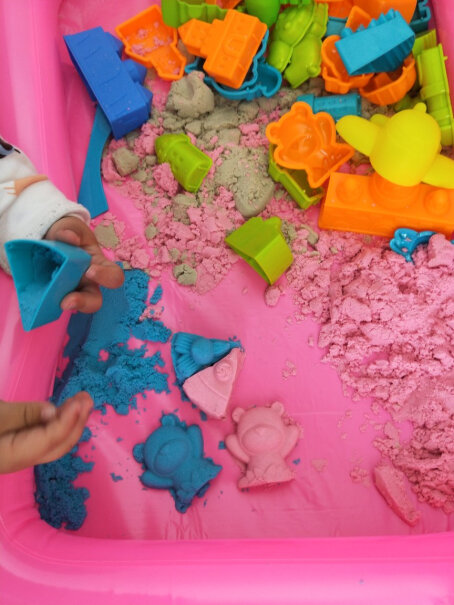 铭塔3色3斤装太空儿童玩具沙橡皮彩泥沙子超轻粘土魔力你好，是一整套的吗？