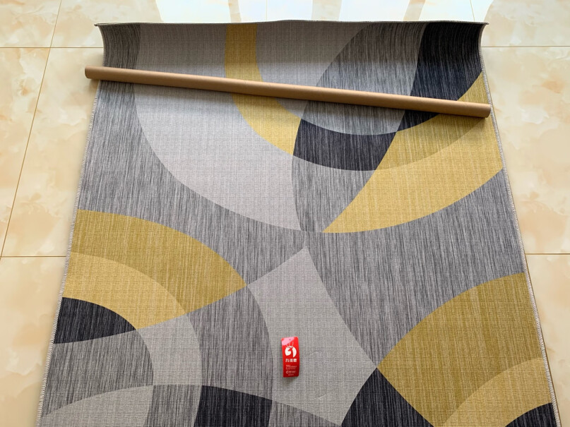 九洲鹿地毯家居北欧不规则图案160*230cm，几公分厚？