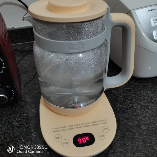 养生壶美的养生壶煮茶器热水壶烧水壶煮茶壶花茶壶电茶壶1.5L来看看图文评测！评测质量怎么样！