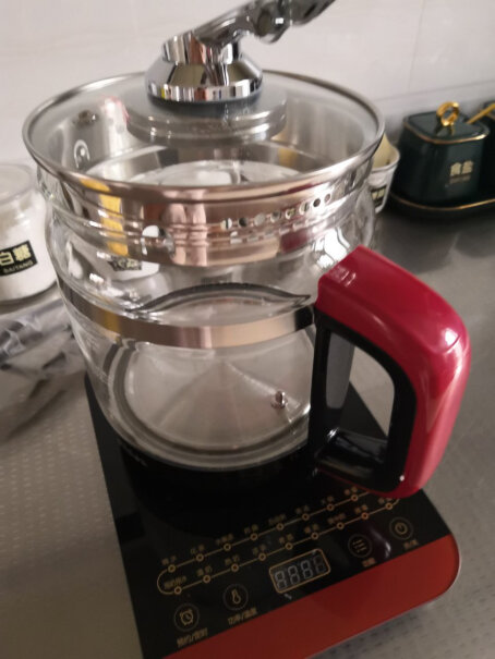 美的养生壶电水壶1.5L多功能烧水煮茶器有过滤罩吗？