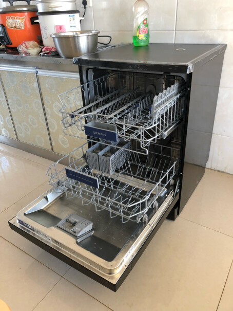 西门子独立式家用智能洗碗机高度合适吗，弯腰放置东西或者清洁的时候怎么样？