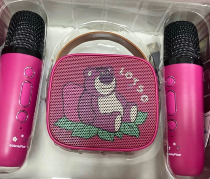 迪士尼草莓熊双麦女生卡拉ok唱歌机您们买的点歌好用吗？