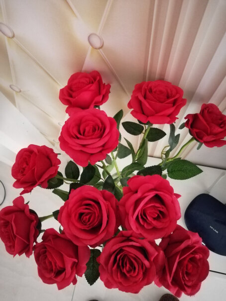 凉笙10支仿真玫瑰花假花客厅家居装饰品人造花花朵多大的，尺寸多高？
