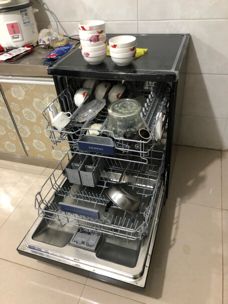 西门子独立式家用智能洗碗机高度合适吗，弯腰放置东西或者清洁的时候怎么样？