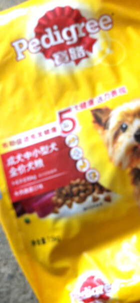 宝路成犬狗粮7.5kg牛肉味泰迪茶杯犬柯基全犬种通用全价粮小柯基三个月的能吃么？