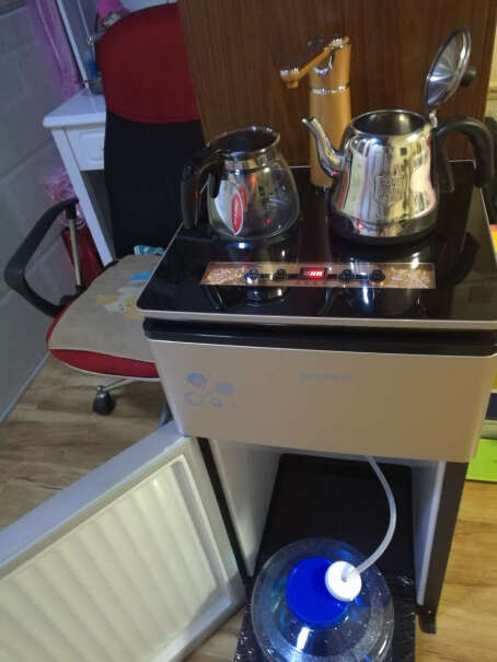司迈特Q5茶吧机家用饮水机加大尺寸立式下置式温热型能煮咖啡吗？