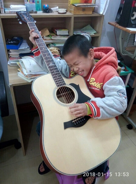 卡马D1CNM民谣吉他初学者木吉他入门吉它41英寸155用D1C会太大吗？