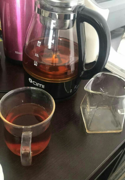 西麦煮茶器玻璃茶壶全自动蒸汽喷淋电茶壶黑茶壶不用洗茶的吗？