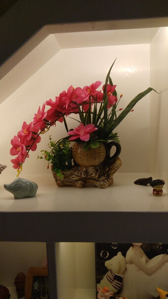 花瓶花艺喜莱卡蝴蝶兰花仿真花盆景桌面摆件室内为什么买家这样评价！怎么样？
