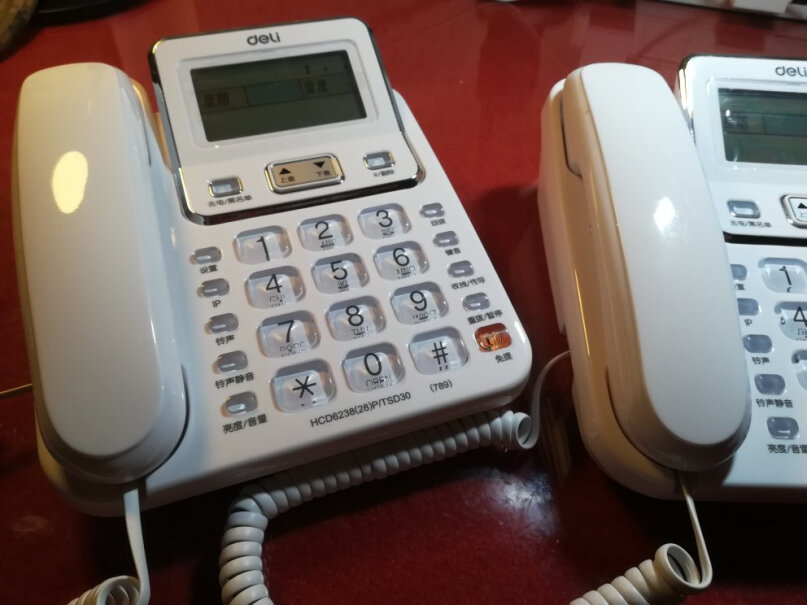 得力（deli电话机座机固定电话刚购买的，听筒质量有问题，没有声音，闹心啊？