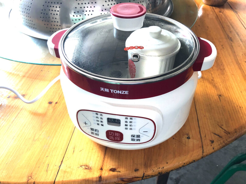 天际TONZE电炖锅炖锅燕窝炖盅直接放水煮粥，不用沙锅行吗？