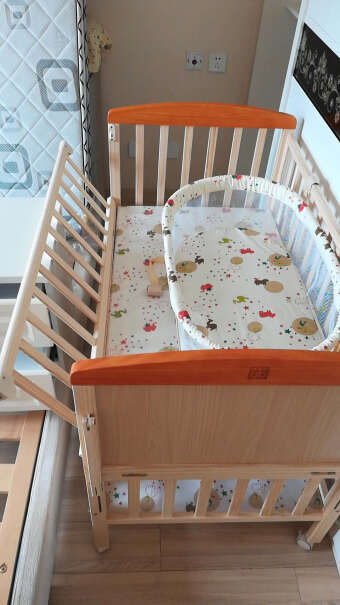 gb好孩子多功能松木无漆婴儿床摇篮婴儿床一岁的孩子适用吗？