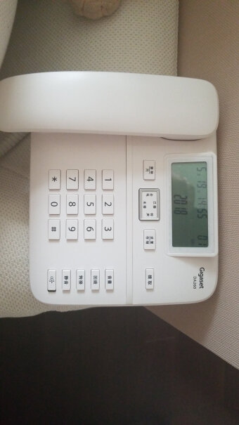 集怡嘉Gigaset原西门子品牌电话机座机请问待机的时候免提键闪烁红灯是什么意思？
