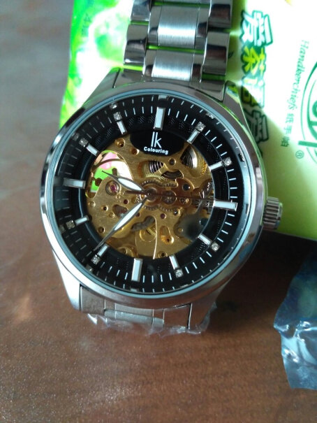 阿帕琦IK手表镂空全自动夜光机械表我的底盖坏了，没有地方修？