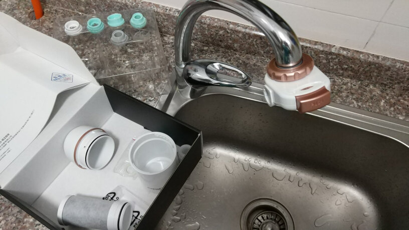 美的净水龙头家用厨房过滤器过滤后的有水垢吗？