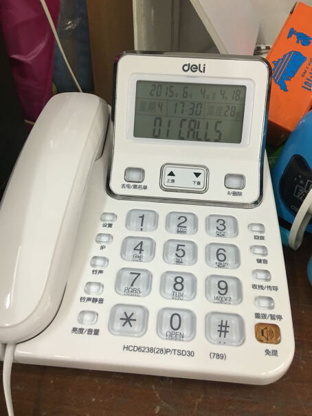 电话机得力（deli电话机座机固定电话来看看买家说法,真的好吗！