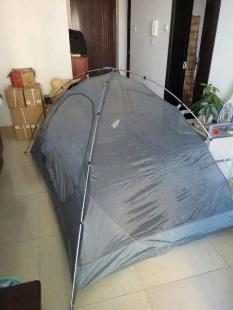帐篷-垫子牧高笛双人双层三季防风防雨铝杆帐篷为什么买家这样评价！评测质量怎么样！