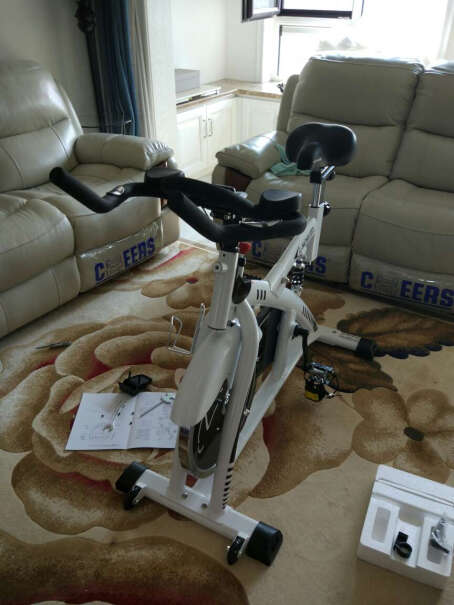 蓝堡动感单车家用室内运动健身器材健身车LD-508减震款噪音大吗？