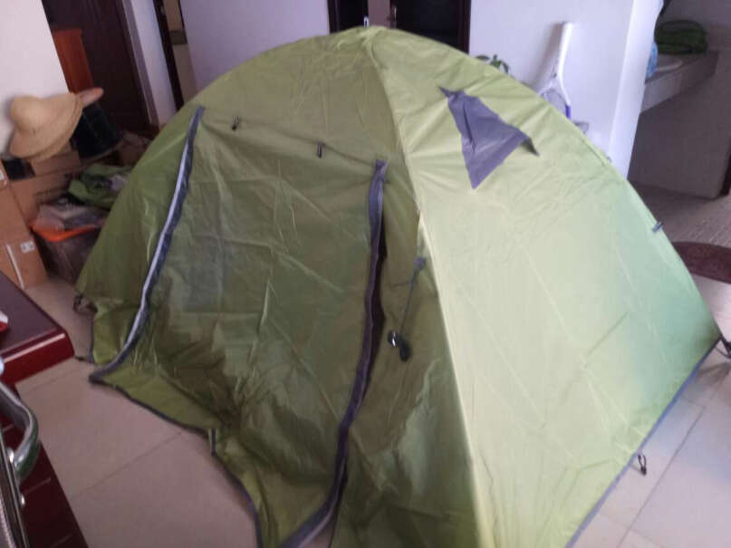 帐篷-垫子牧高笛双人双层三季防风防雨铝杆帐篷为什么买家这样评价！评测质量怎么样！