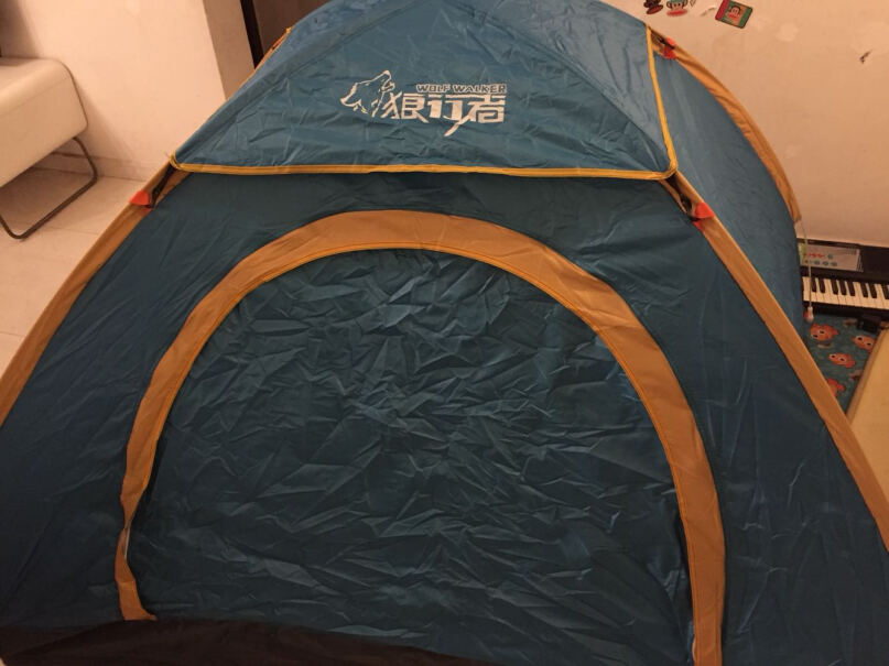 狼行者速开全自动帐篷户外双人家庭套装遮阳双人野营露营包装有多大？