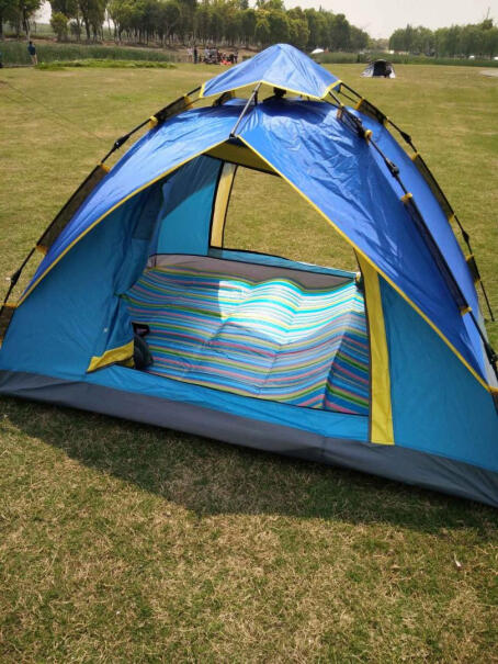 帐篷-垫子创悦全自动帐篷3-5人户外双层免搭建野外露营帐篷套装评测好不好用,真实测评质量优劣！