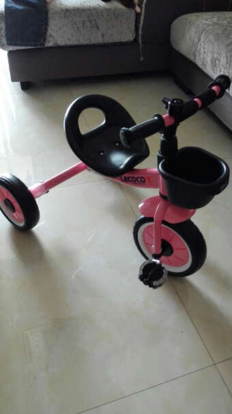 乐卡儿童三轮车避震脚踏车婴幼儿三轮儿玩具童车二岁可以骑吗？