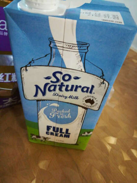 牛奶乳品澳洲原装进口 澳伯顿(So Natural) 高钙全脂纯牛奶 1L*12盒质量真的好吗,好不好？