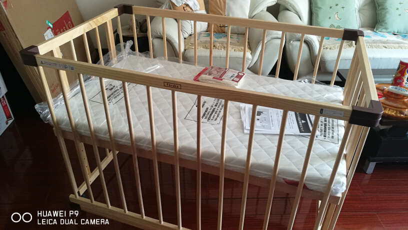 婴儿床farska全实木婴儿床来看看图文评测！使用两个月反馈！