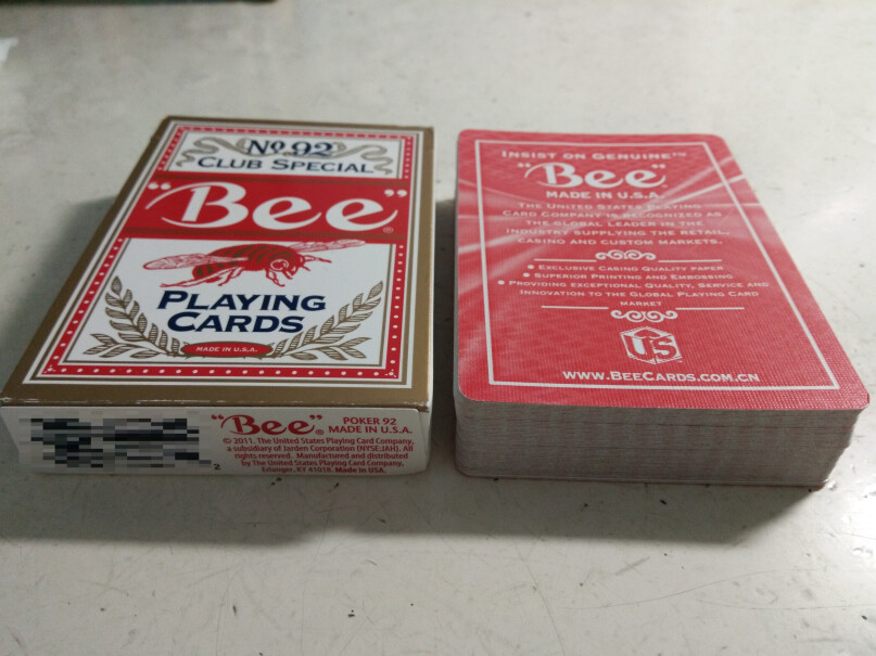 扑克Bee扑克牌纸牌美国原装小蜜蜂no92一条12付装评测下来告诉你坑不坑,性能评测？