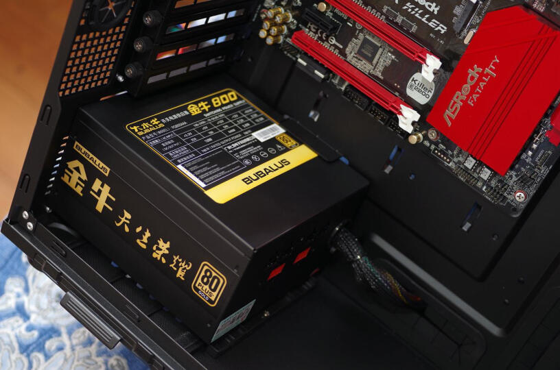 大水牛额定550WGX550半模组游戏电脑电源r7 1700x +rx 588能带不？