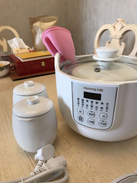九阳电炖锅白瓷燕窝隔水炖盅全自动陶瓷家用D-18G1白色可自动断电吗？