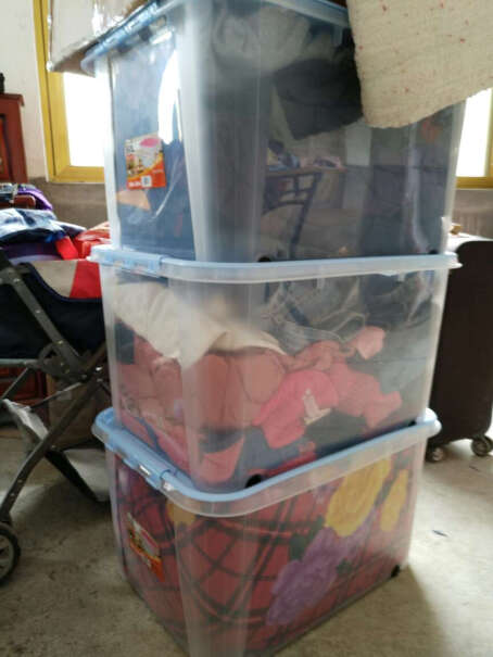 收纳箱JEKO塑料箱透明衣服收纳箱评测质量好吗,使用两个月反馈！