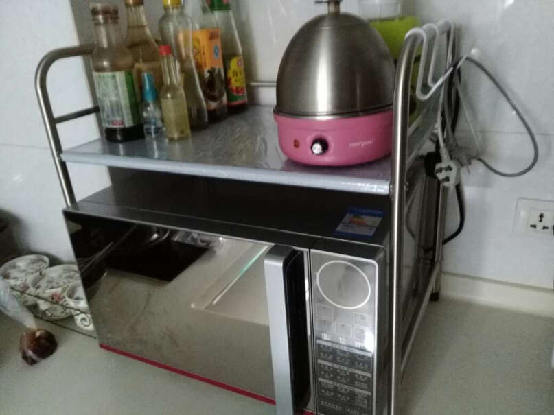 厨房置物架四季沐歌微波炉架子不锈钢厨房置物架收纳架厨房用品烤箱架评测比较哪款好,对比哪款性价比更高？